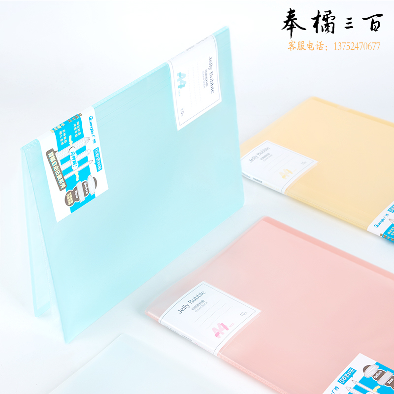 广博（GuangBo）10页A4可阅资料册 试卷收纳册 单个装4色随机发 A30001