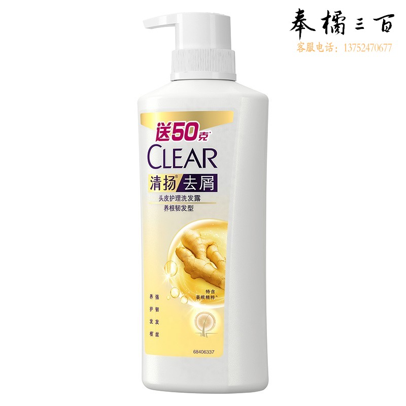 清扬 去屑头皮护理洗发露养根韧发型 450g