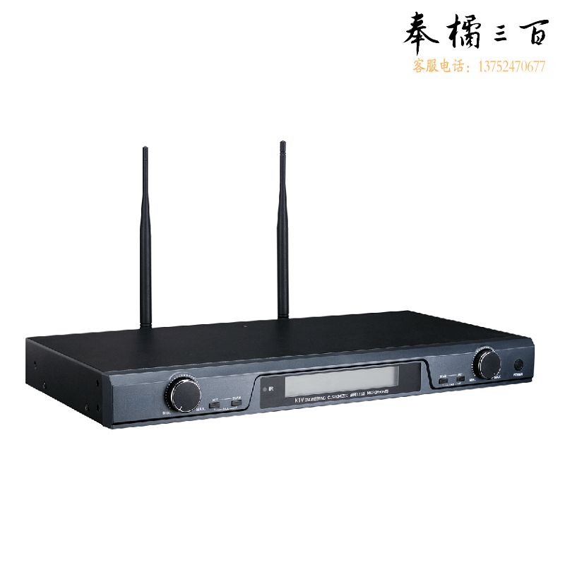 得胜（TAKSTAR）X6 U段可调频无线麦克风 一拖二无线话筒 专业演出会议主持话筒 家用舞台K歌手持麦克风 黑色