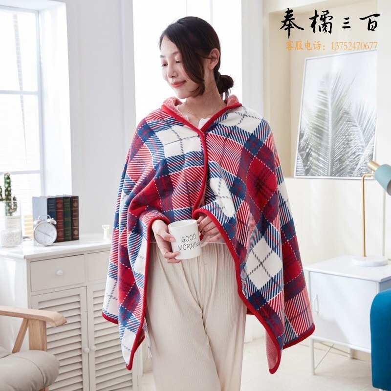 南极人 红白细格 80*140cm 休闲毯/毛毯/绒毯