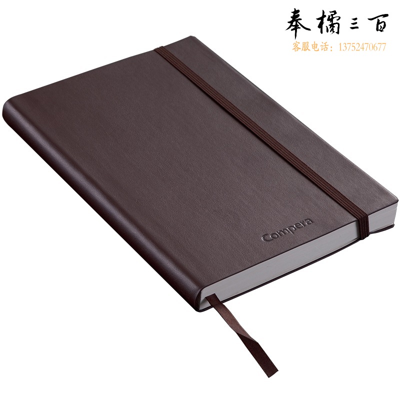 齐心（COMIX）C8002 Compera 皮面笔记本 A5 154张 棕