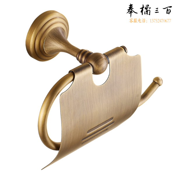 辉煌（HHSN）5J6807-MGG  全铜欧式仿古厕纸 全铜  卫生间纸巾盒卷纸 卫浴五金挂件