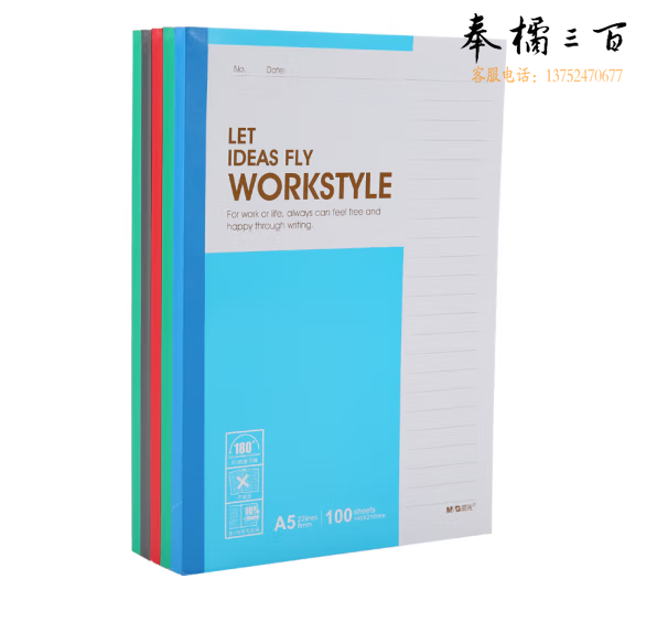 晨光  APYJX411 A5  无线装订本100页软抄记事本  笔记本
