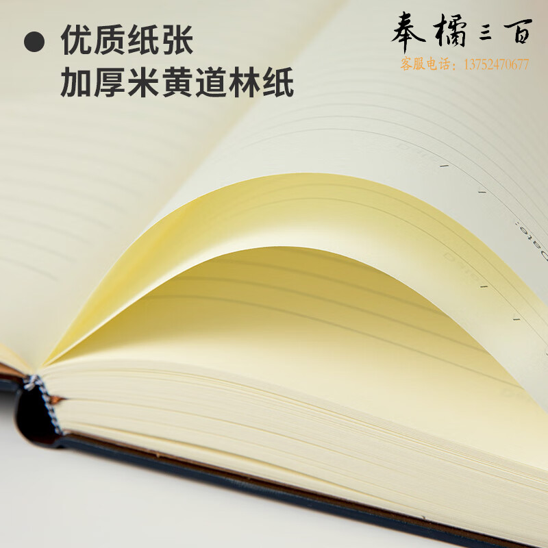 齐心（Comix） 16K/160张大号商务笔记本子皮面本会议记录本记事本文具办公用品加厚C5817棕色
