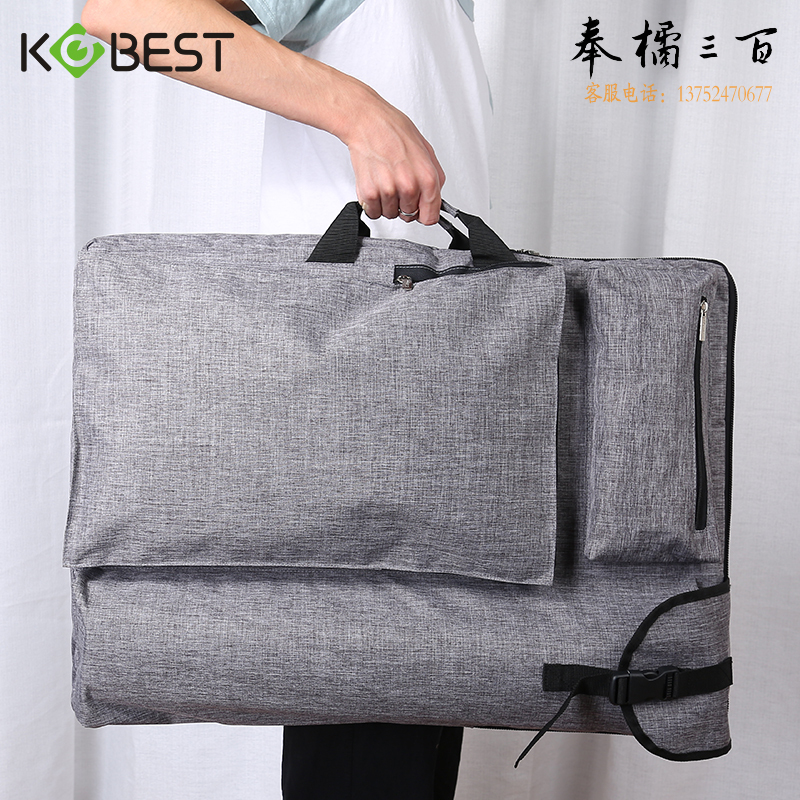 康百（KOBEST）手提双肩背包美术绘画包8K成人户外写生画袋美术袋艺考大容量素描袋防水收纳包 BAG101-8开