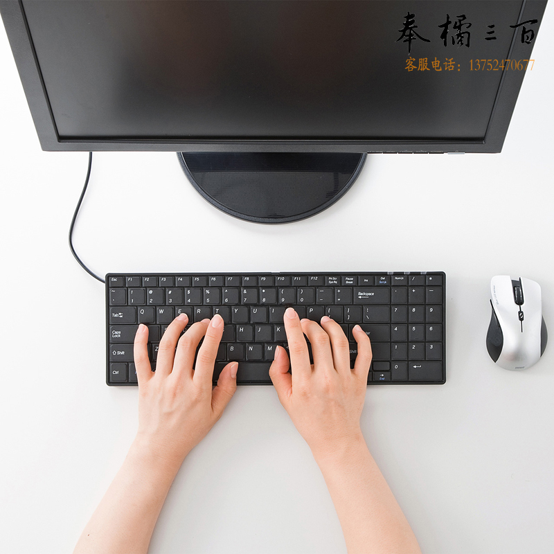 山业（SANWA）USB键盘 英语 有线 SKB-E2UN