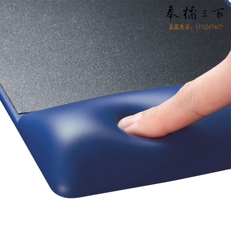 山业（SANWA）TPU鼠标垫 带腕托 加高款 MPD-GELPHBL 蓝色 加高2.25cm