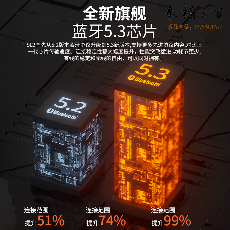 索爱（soaiy）SL2真无线蓝牙耳机 蓝牙5.3音乐运动耳机 TWS分离式半入耳适用苹果华为vivo小米oppo 黑色