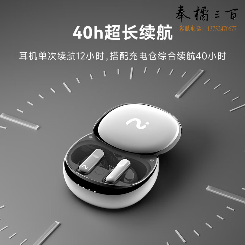 科大讯飞（iFLYTEK）录音降噪会议耳机Nano+ 无线蓝牙耳机 主动降噪 入耳式 超长续航 录音转文字 苹果华为通用