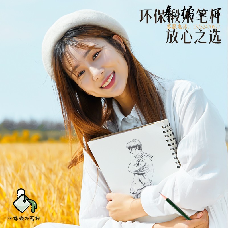 得力(deli)  7083安全石墨六角素描绘图HB铅笔学生铅笔12支/盒