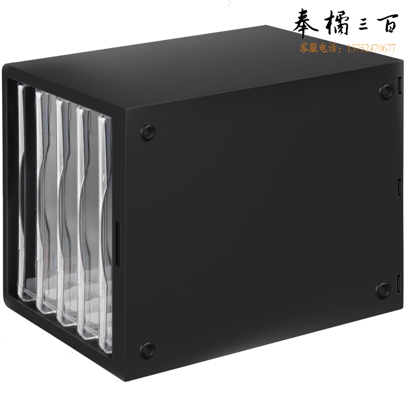 得力 6个/箱 9775文件柜(黑)(只)