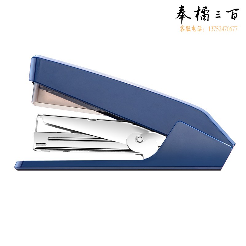 得力(deli)高效省力结构订书机/订书器 48台/箱 适配12#订书钉可装150枚钉蓝色0468