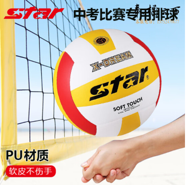 世达（star）VB4025-34 软式硬排 中考专用 比赛训练 标准5号 耐磨PU 排球