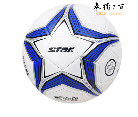 世达（star）SB8815C-07 足球蓝色PVC 机缝 5号足球青少年训练比赛用球足球