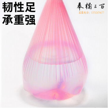 茶花 垃圾袋中大号加厚100只50*60cm家用厨房清洁袋平口收纳袋