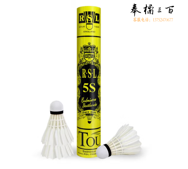 亚狮龙（RSL）羽毛球日常训练稳定耐打RSL5S号77速鸭毛12只/桶