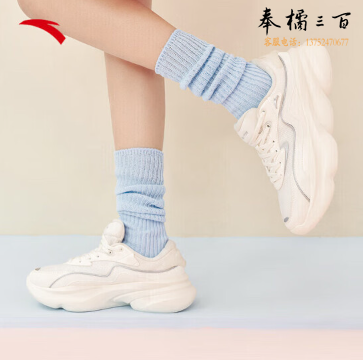 安踏（ANTA）喵喵鞋3老爹鞋休闲鞋女鞋秋季厚底增高网革复古跑步运动鞋