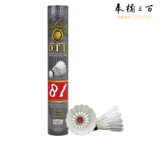 亚狮龙(RSL)羽毛球训练练习比赛羽球大桐利DTL-81 77速12只装/桶