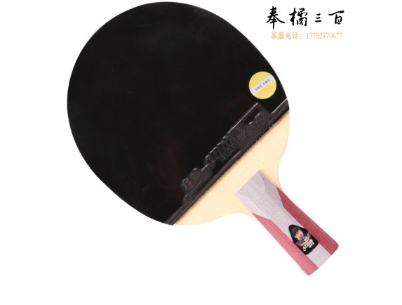 红双喜DHS狂飚五星乒乓球拍直拍双面反胶5层强攻H5006