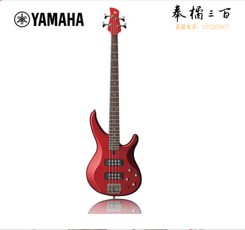 雅马哈（YAMAHA）电贝司 四弦贝斯入门初学吉他TRBX304 CAR红色 