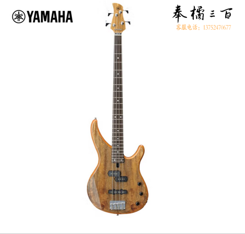 雅马哈（YAMAHA）电贝司 四弦贝斯入门初学吉他热带风情木贴面TRBX174EWNT原木色 