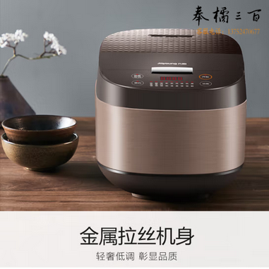  九阳（Joyoung）5L3~10人家用电饭煲电饭锅大火力柴火饭多功能焖煮铜匠厚釜内胆5升大容量饭煲50FZ821 